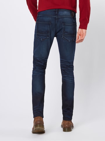 Coupe slim Jean 'Glenn' JACK & JONES en bleu : derrière