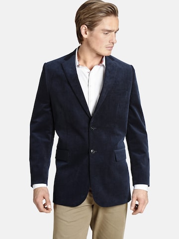 Coupe regular Veste de costume 'Duke Weston' Charles Colby en bleu : devant