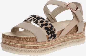 Sandales BULLBOXER en beige : devant