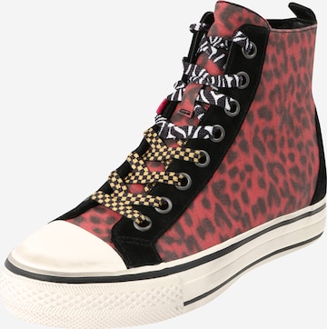 ASH High-Top Sneakers 'Genial Punk' in Red: front