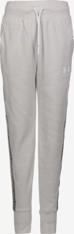 Pantalon de sport UNDER ARMOUR en gris : devant