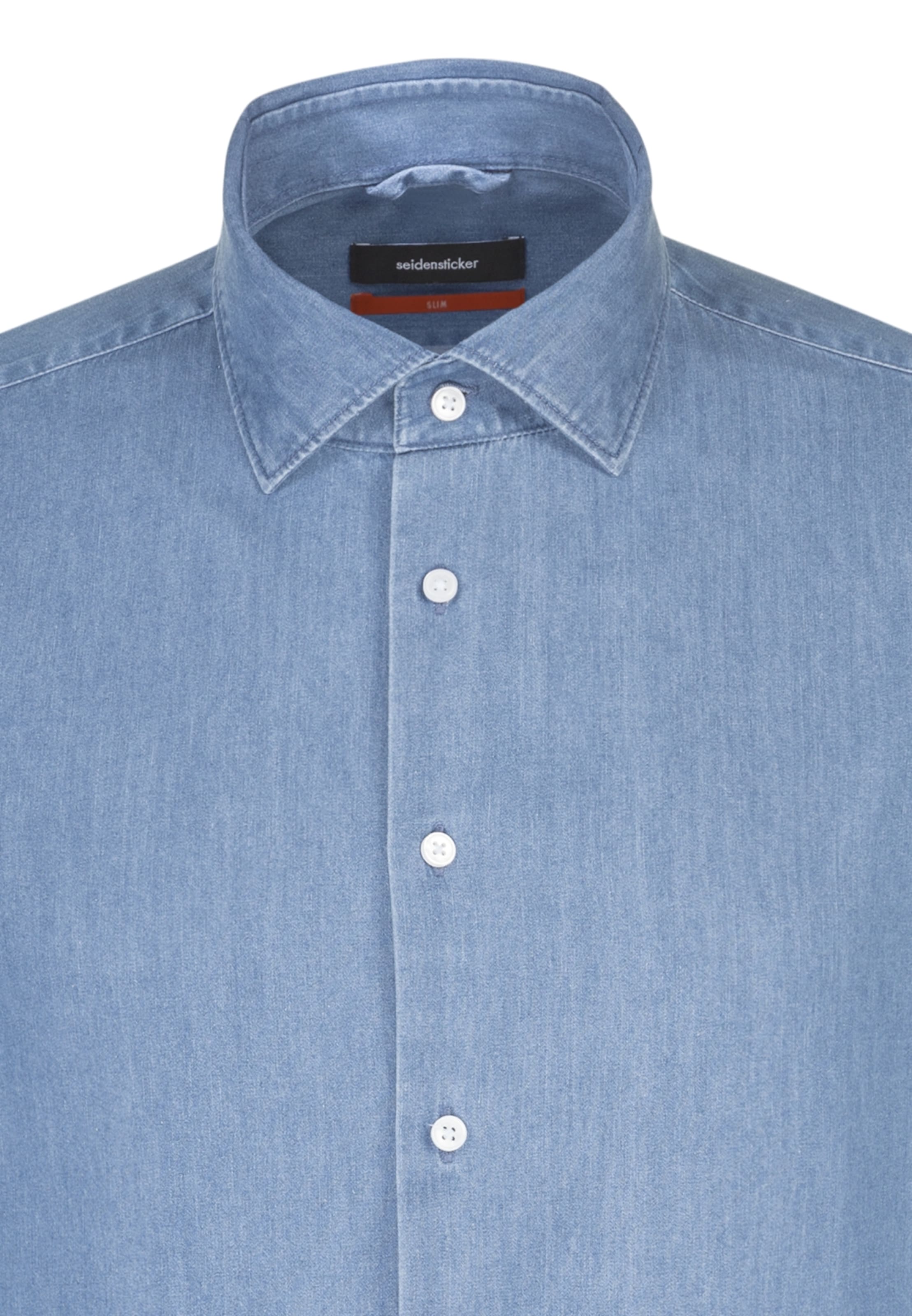 SEIDENSTICKER Slim fit Overhemd in Blauw