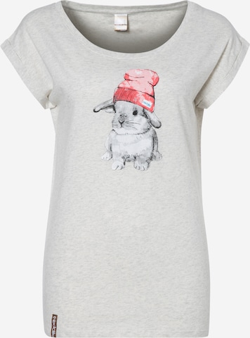 T-shirt 'It Hasi' Iriedaily en beige : devant