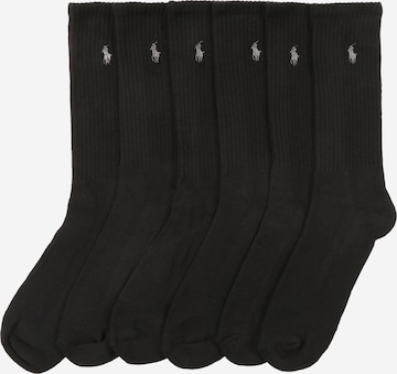 Chaussettes Polo Ralph Lauren en noir : devant