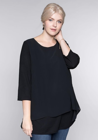 SHEEGO Bluse i sort: forside