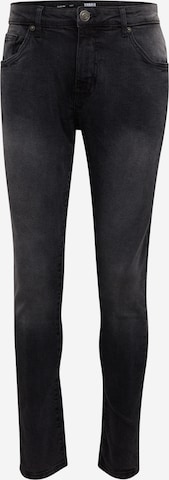 Urban Classics Skinny Jeans in Black: front