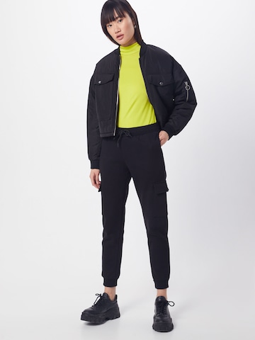 Urban Classics Tapered Cargo trousers in Black