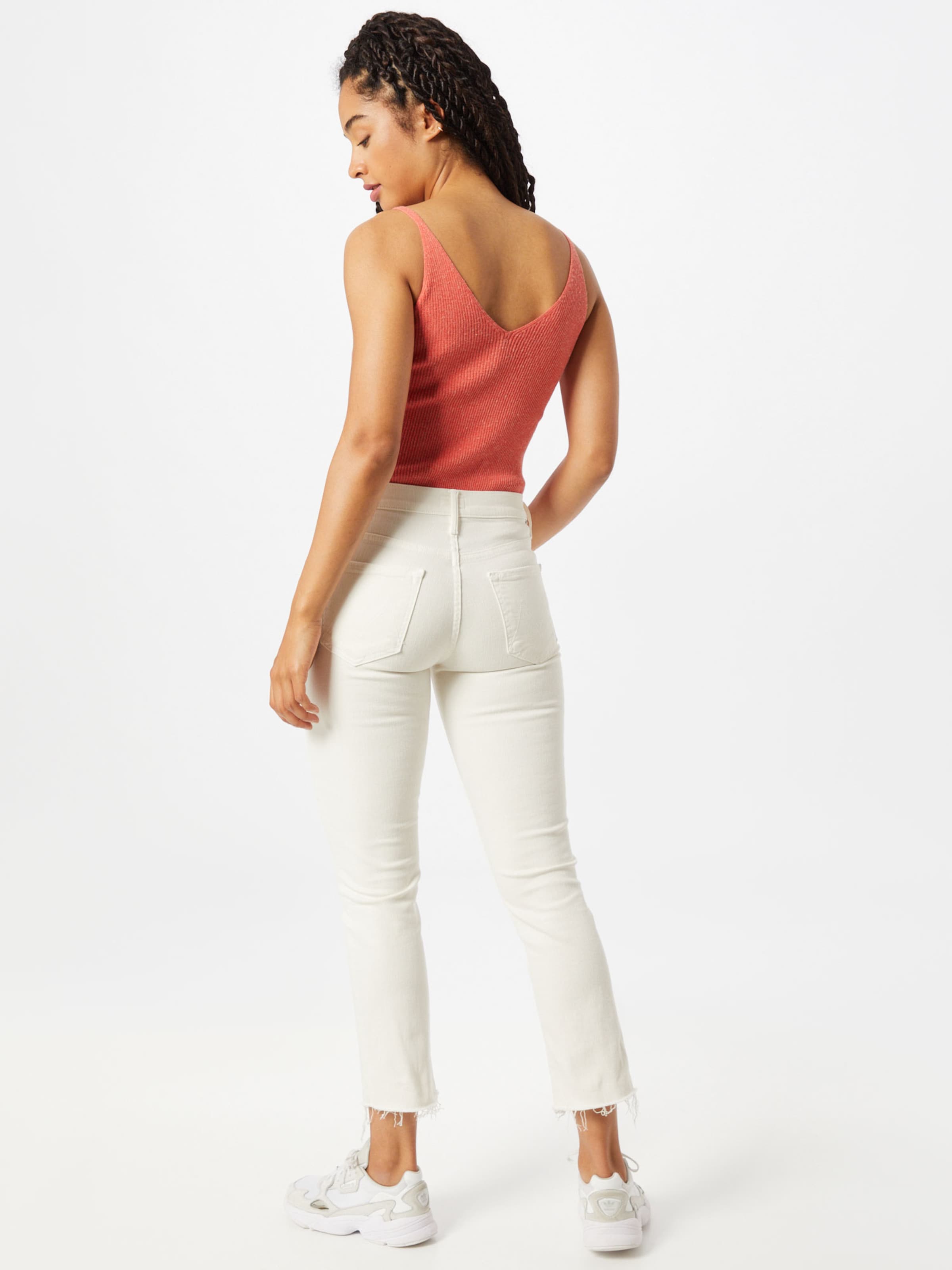 MOTHER Jeans The Rascal in Creme 
