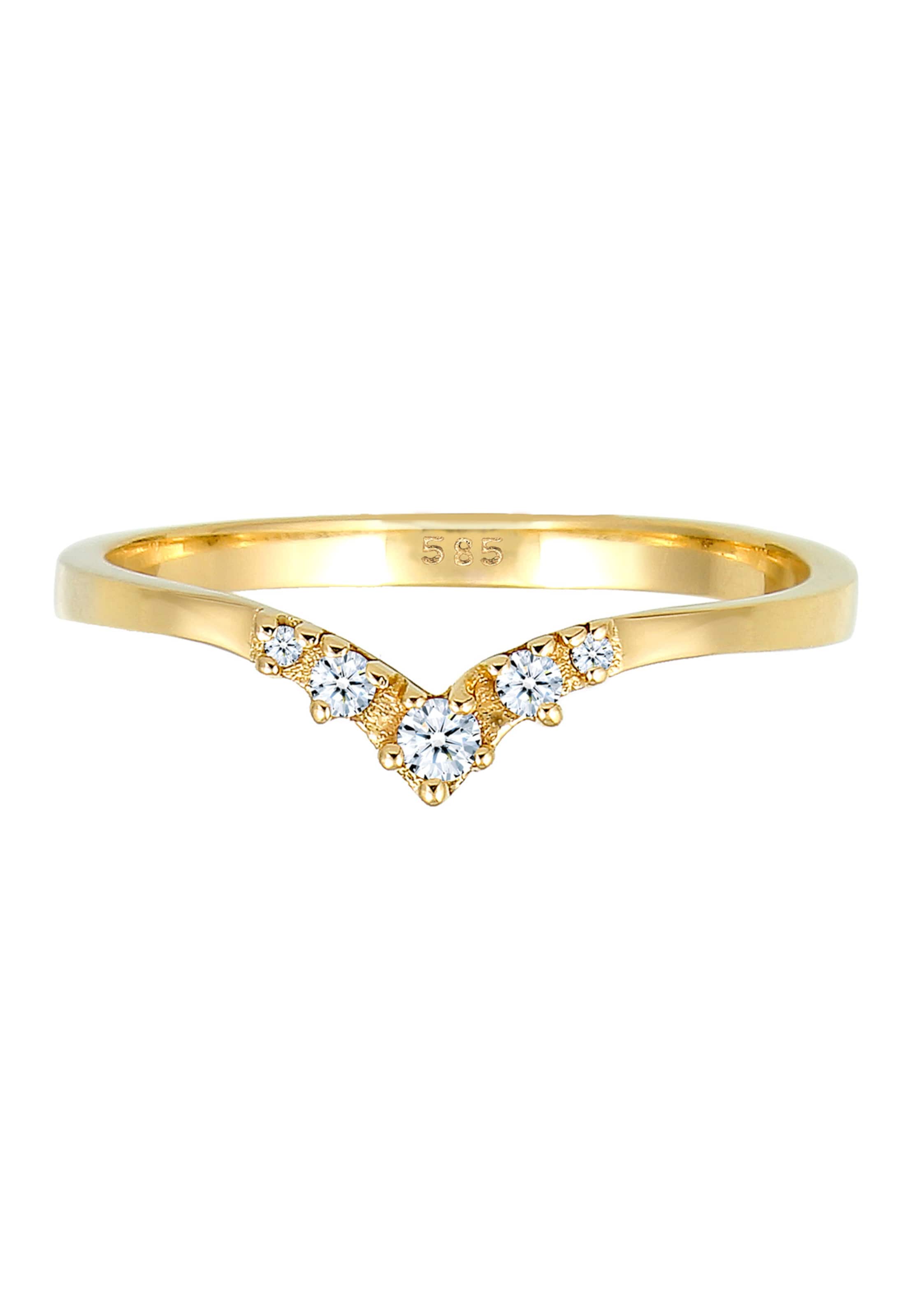 Bague Elli DIAMONDS en or : devant