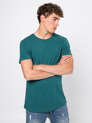 T-Shirt Urban Classics en vert : devant