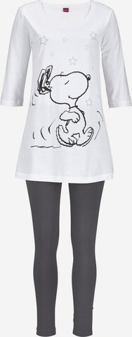 PEANUTS Pajama in Grey: front