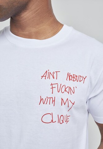 Mister Tee Shirt 'Clique' in Weiß