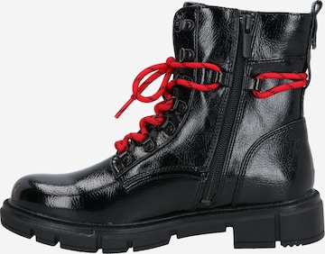 MUSTANG Lace-Up Ankle Boots in Black