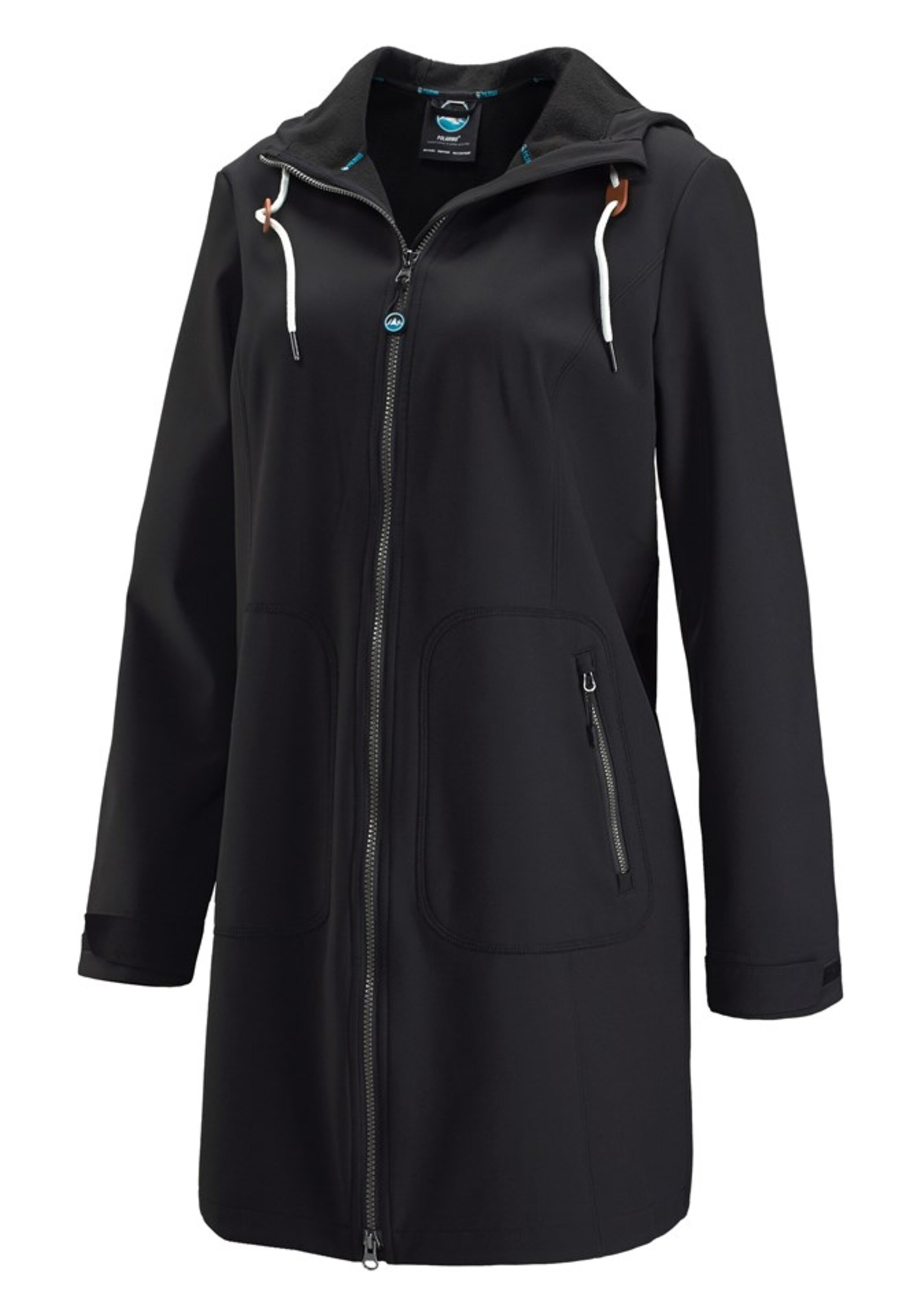 POLARINO - Softshellmantel in schwarz