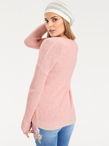 Pull-over heine en rose : derrière