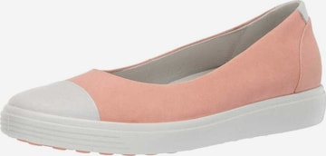 ECCO Ballerina in Roze: voorkant