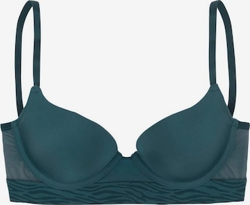 s.Oliver Regular BH 'SO CECILE push up' in Blauw: voorkant