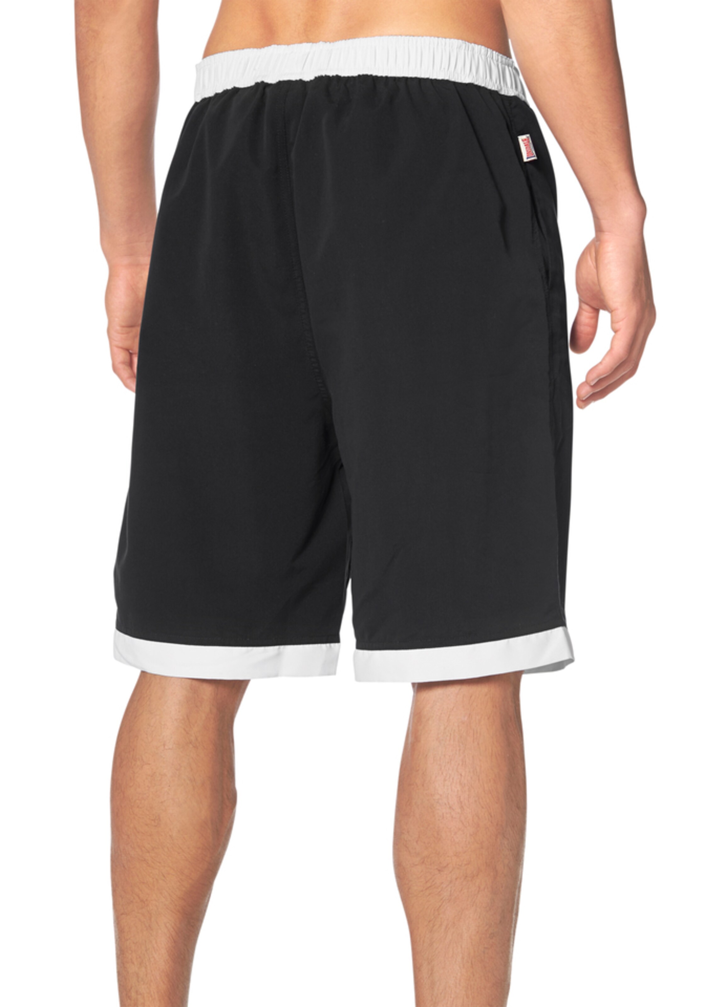 LONSDALE Swimming shorts 'Clennell' in Black