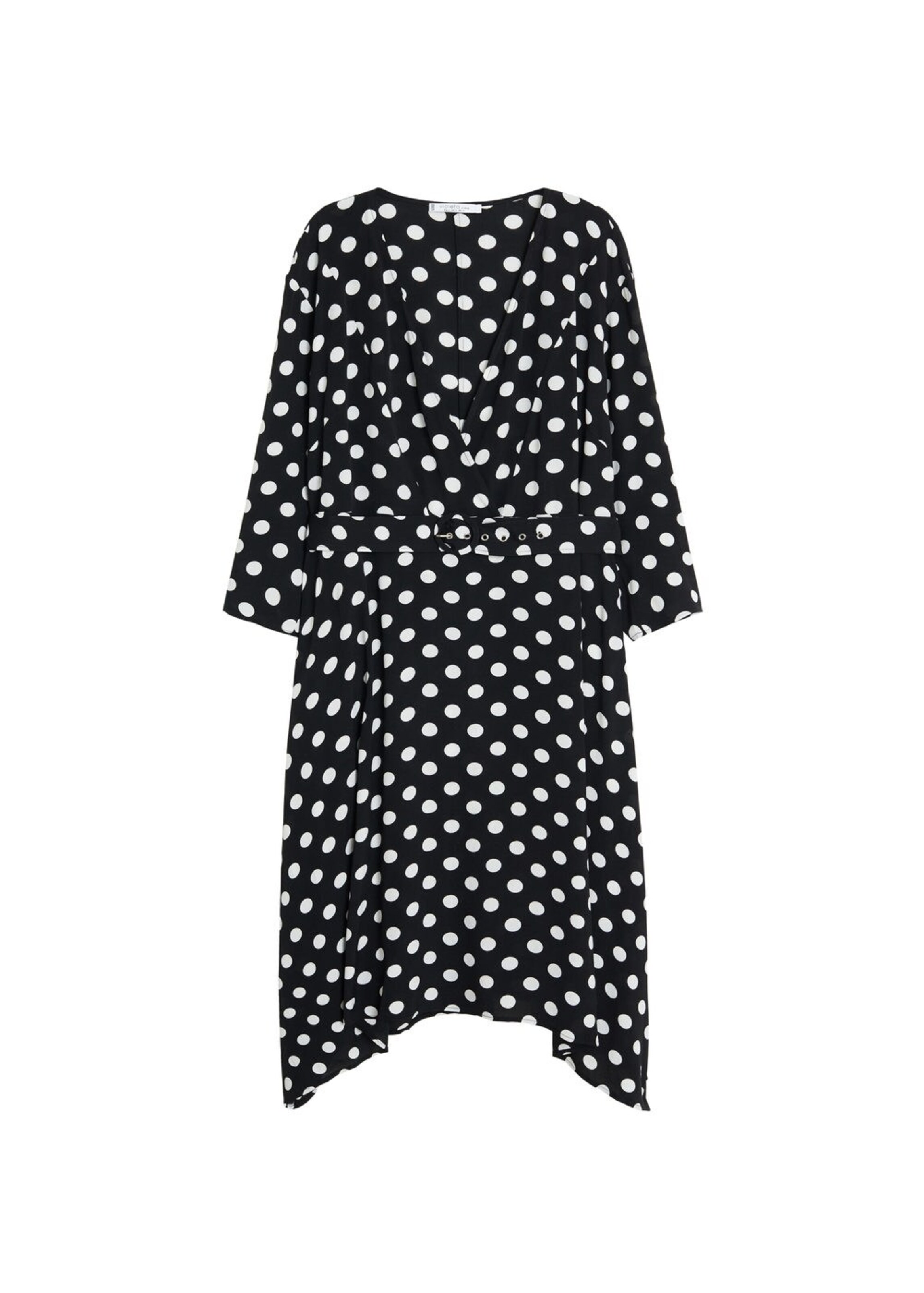 VIOLETA by Mango - Kleid 'topos5' in schwarz