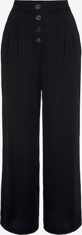 Wide Leg Pantalon LASCANA en noir : devant