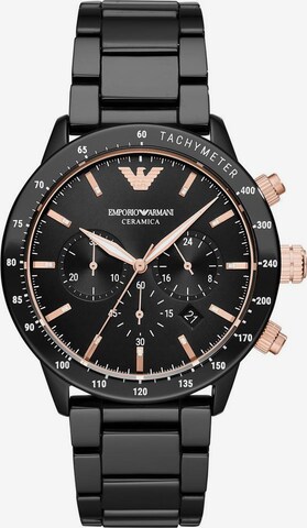 Emporio Armani Analog Watch in Black: front