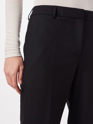 SELECTED Bootcut Hlače | črna barva