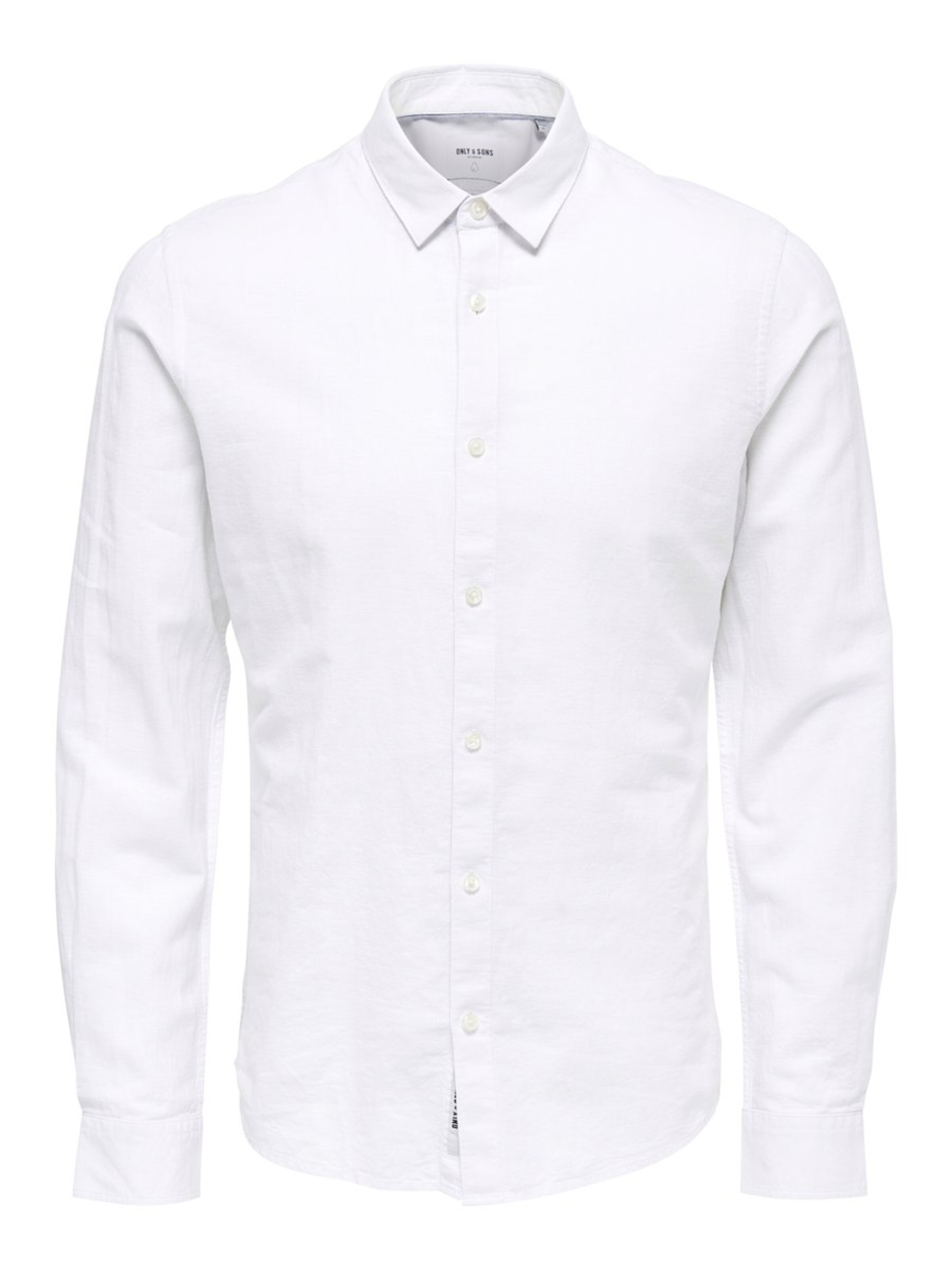 Only & Sons Zakelijk overhemd in de kleur Wit: Vooraanzicht