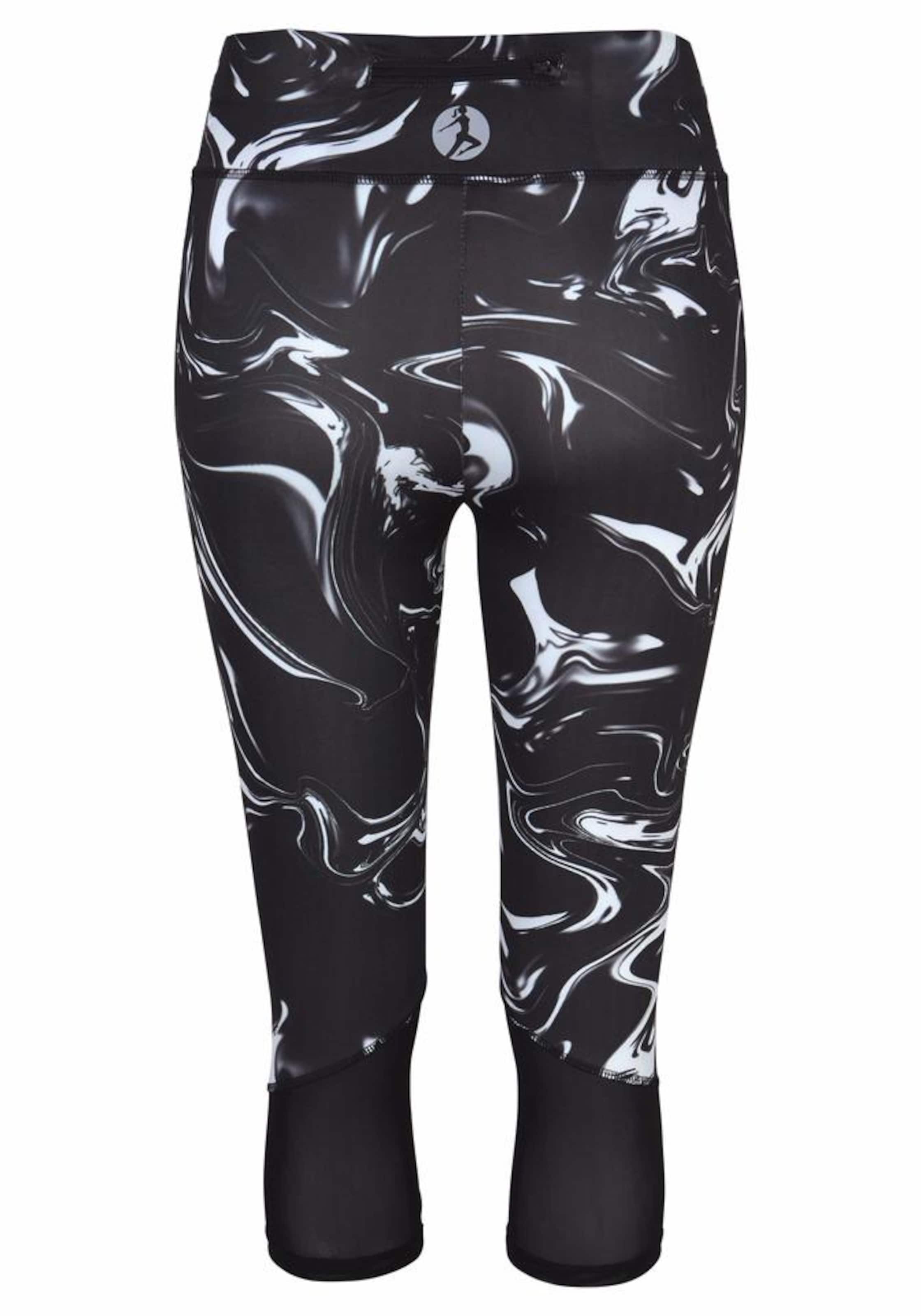 juoda LASCANA ACTIVE Siauras Sportinės kelnės