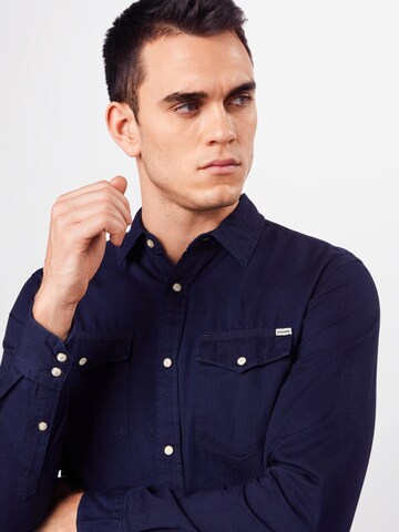 JACK & JONES - Ajuste regular Camisa 'Sheridan' en azul