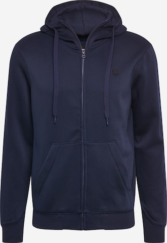 Coupe regular Veste de survêtement 'Premium Core' G-Star RAW en bleu : devant