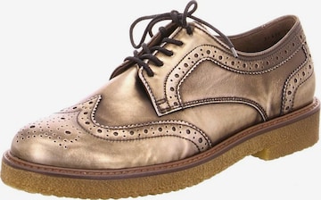 GABOR Lace-Up Shoes in Gold: front