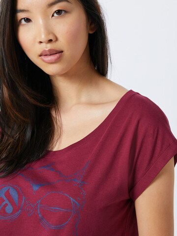 Iriedaily - Camisa 'Skateowl 2' em roxo