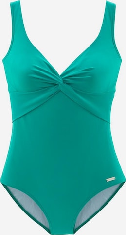 Maillot de bain modelant LASCANA en vert : devant