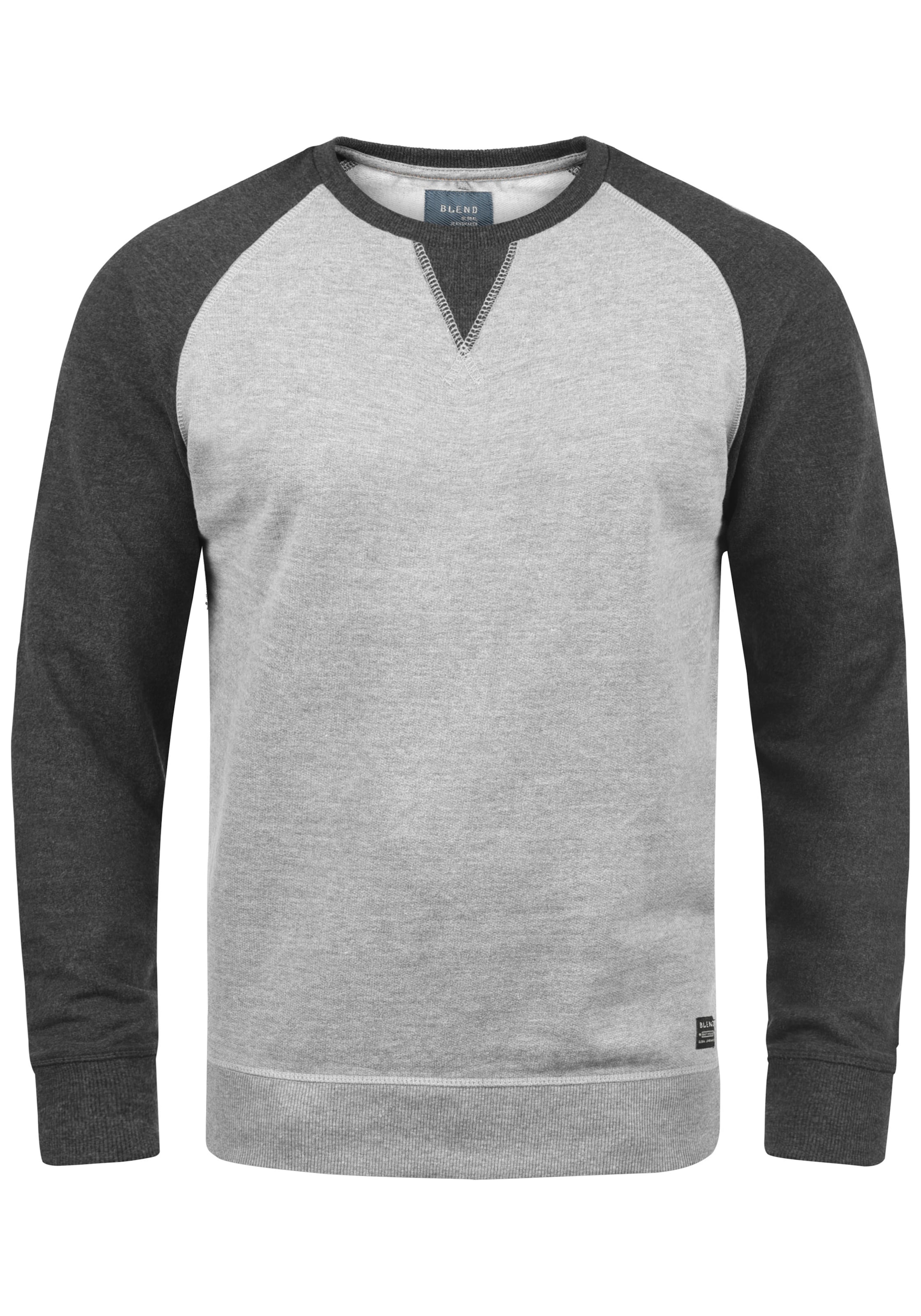 BLEND - Sweatshirt 'Aari' em cinzento: frente