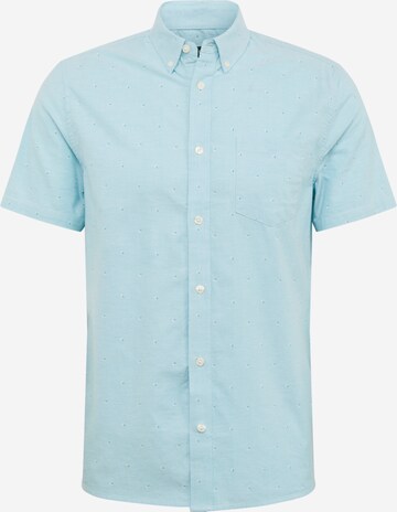 BURTON MENSWEAR LONDON Slim fit Ing 'Palm Oxford' - kék: elől