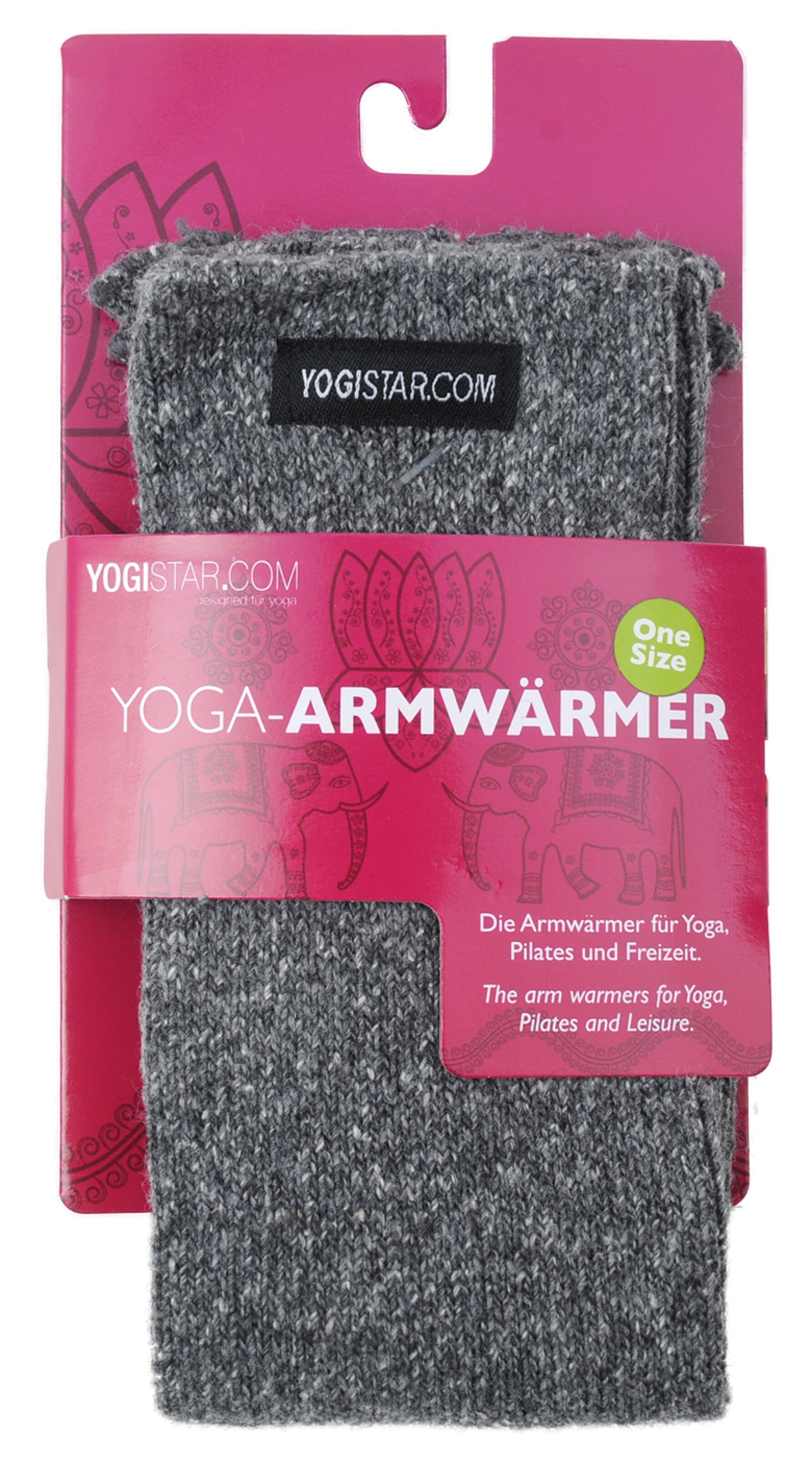 YOGISTAR.COM Yoga Armwärmer in Grau 