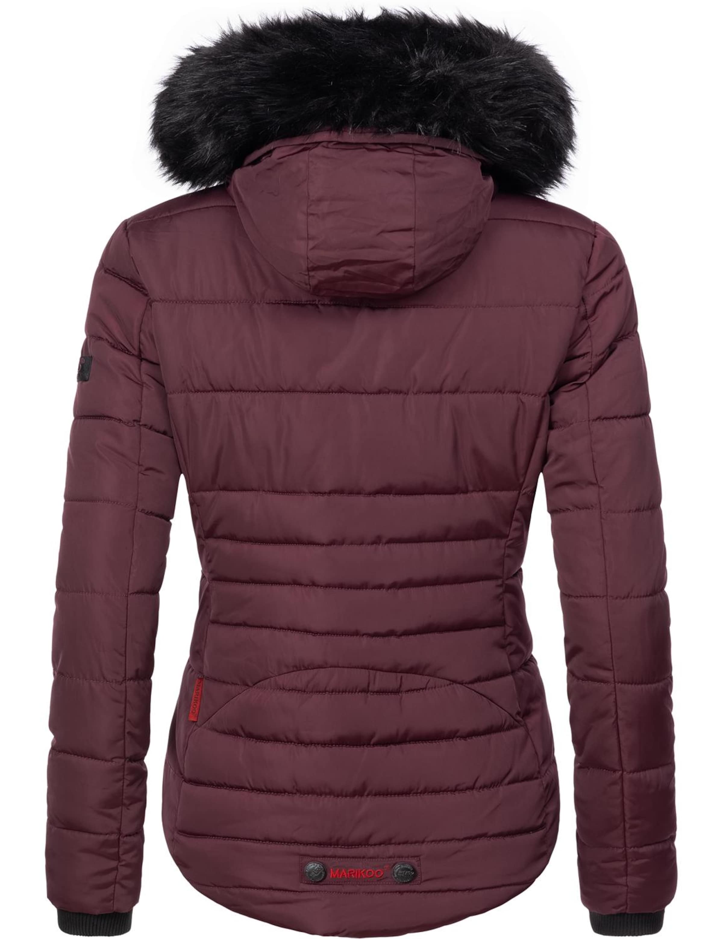MARIKOO Zimná bunda 'Lotusblüte' - Červená