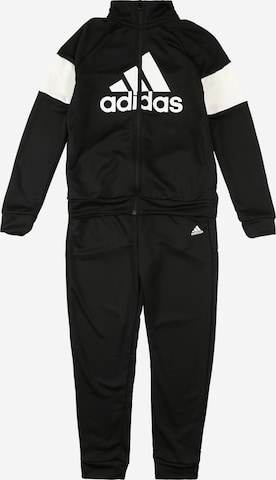 Costum de trening 'Bagde of Sport' de la ADIDAS SPORTSWEAR pe negru: față