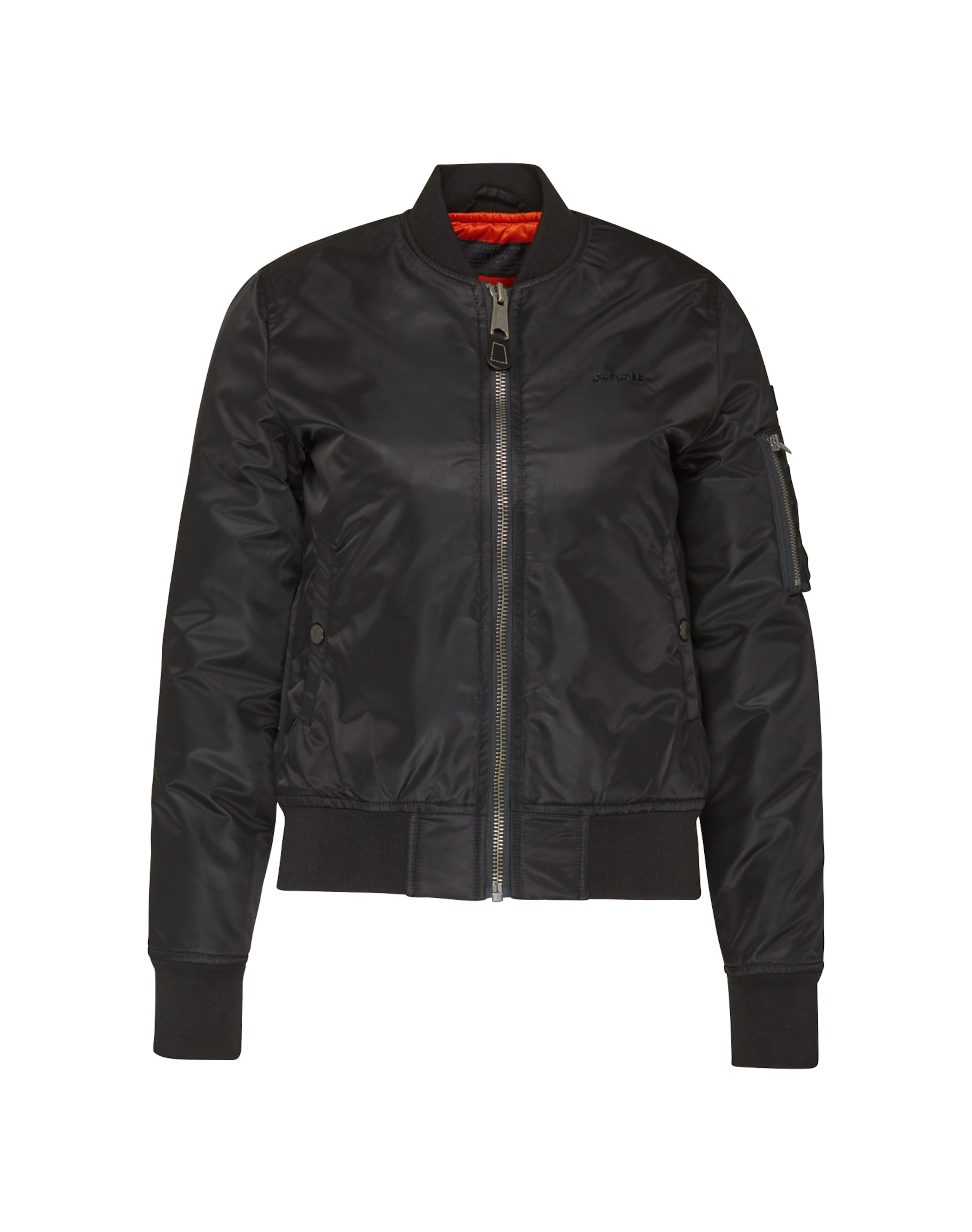 Geacă de primăvară-toamnă 'Airforce W' de la Schott NYC pe negru