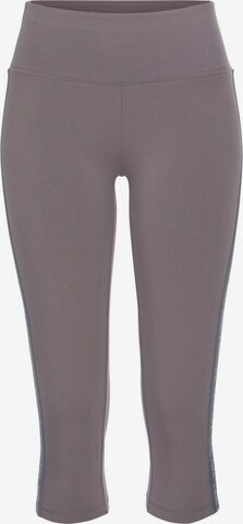 LASCANA ACTIVE Skinny Workout Pants in Grey: front