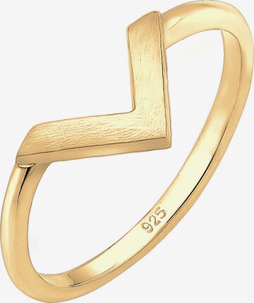 ELLI Ring 'Geo' in Gold: front