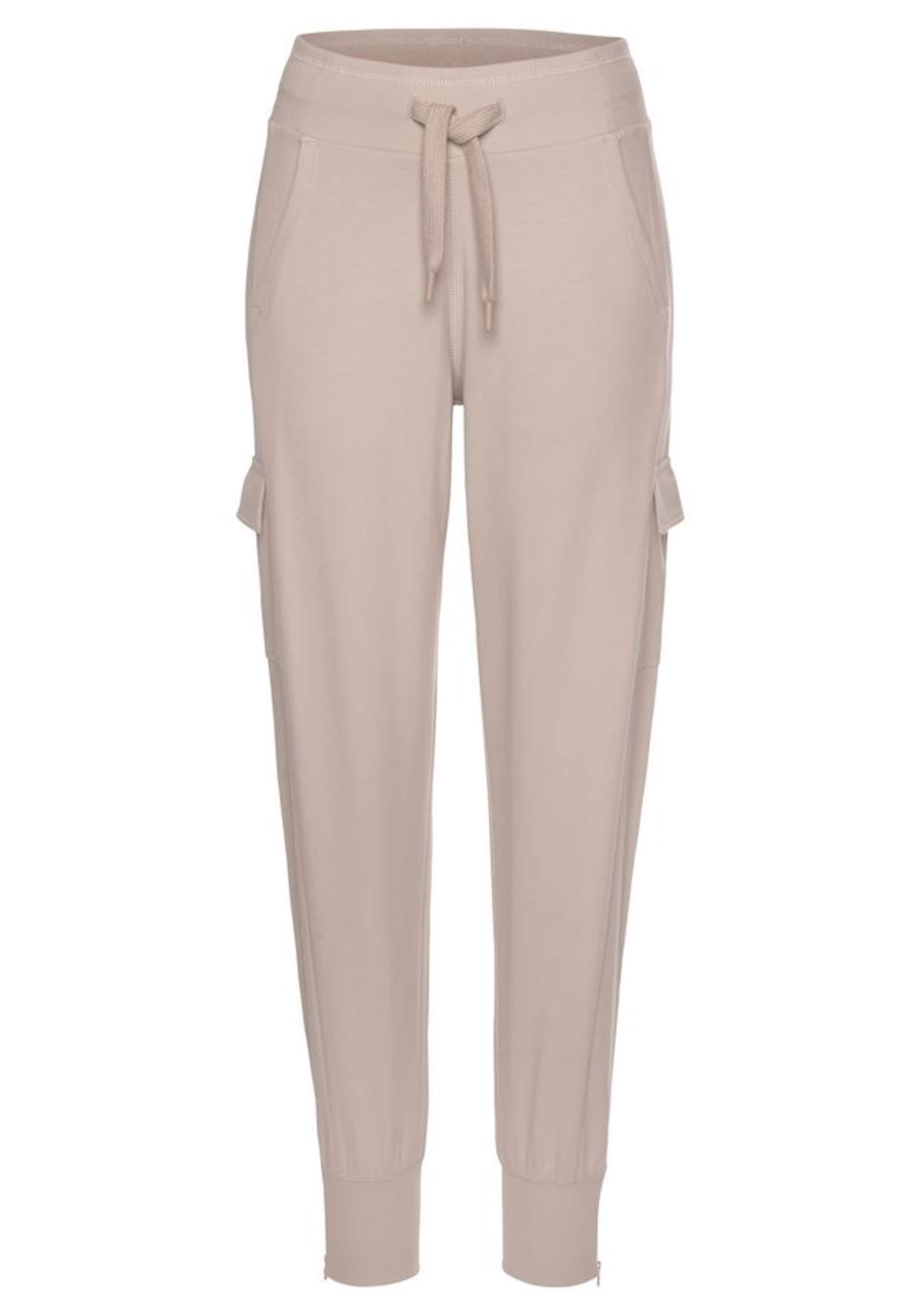 Coupe slim Pantalon de sport VENICE BEACH en beige : devant