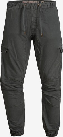 INDICODE JEANS Tapered Cargohosen ' Levi Cargo ' in Grau: predná strana