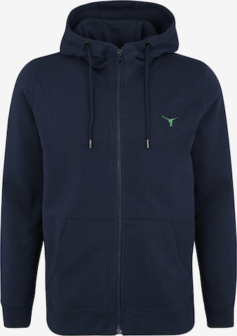 CHIEMSEE Zip-Up Hoodie in Blue: front