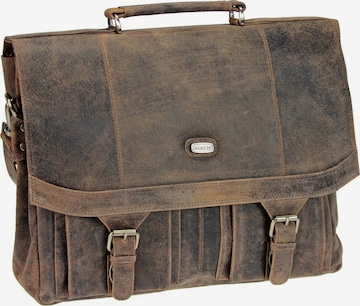 Harold's Document Bag in Brown: front