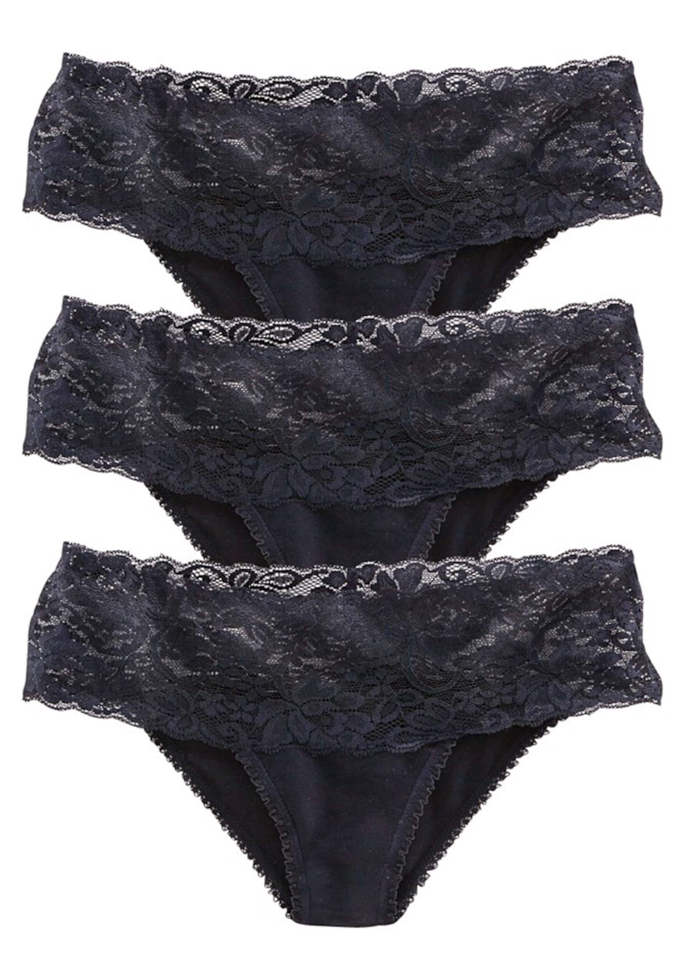 VIVANCE Tanga – černá: přední strana