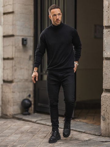 Classy All Black Look by DAN FOX APPAREL