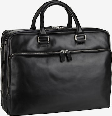 LEONHARD HEYDEN Document Bag 'Cambridge' in Black: front