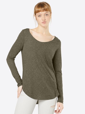 VERO MODA T-shirt 'LUA' i brun: framsida