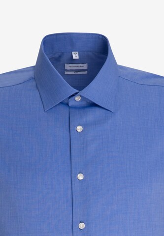 Coupe regular Chemise business SEIDENSTICKER en bleu : devant